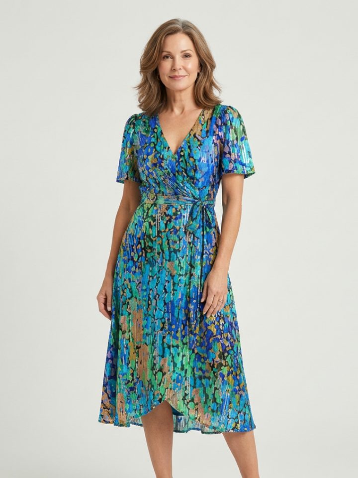 Chloé | Abstract pattern midi dress