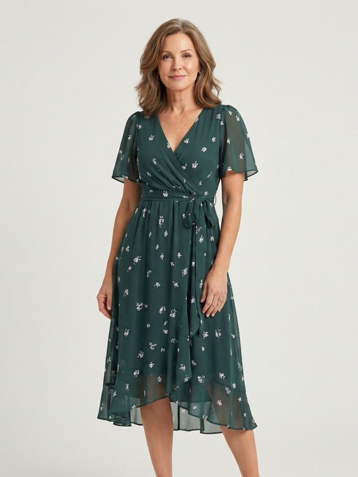 Chloé | Abstract pattern midi dress