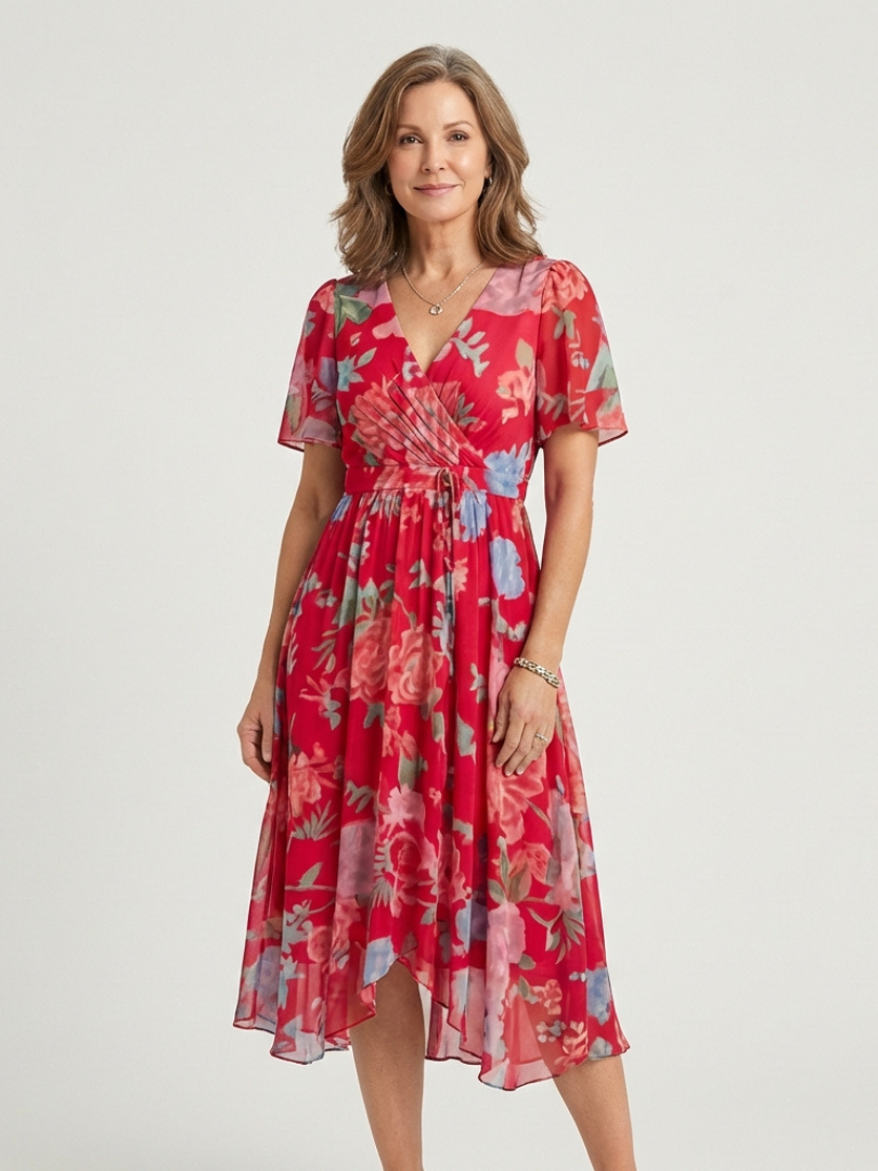 Chloé | Abstract pattern midi dress