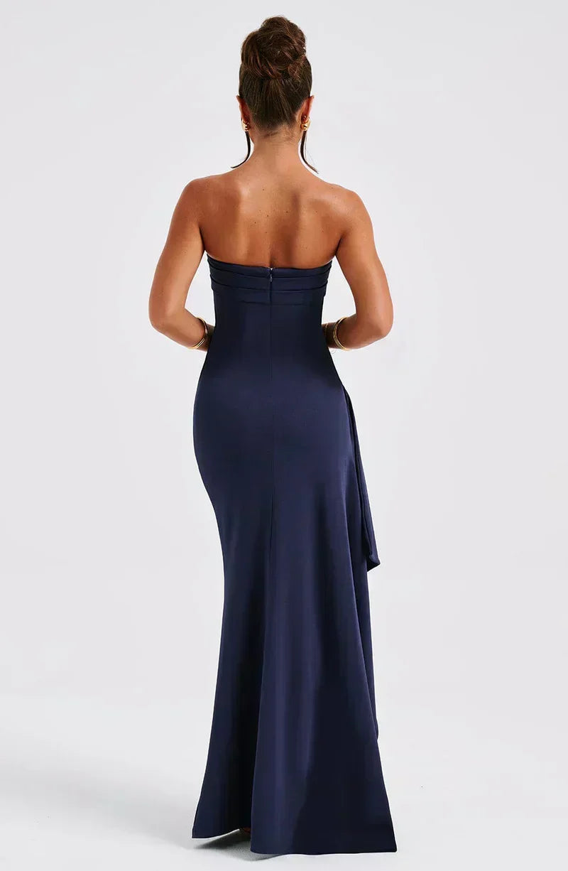 Vendela | Vestido comprido sem alças